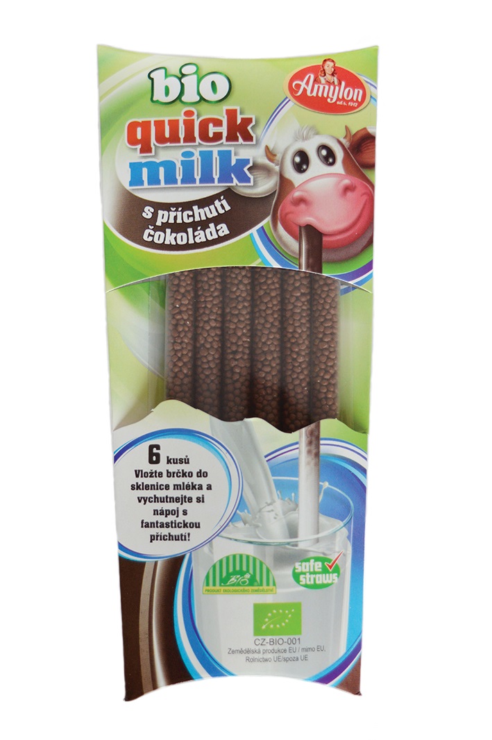 CHOCOLATE MILK STRAWS BIO 6 x 6 g